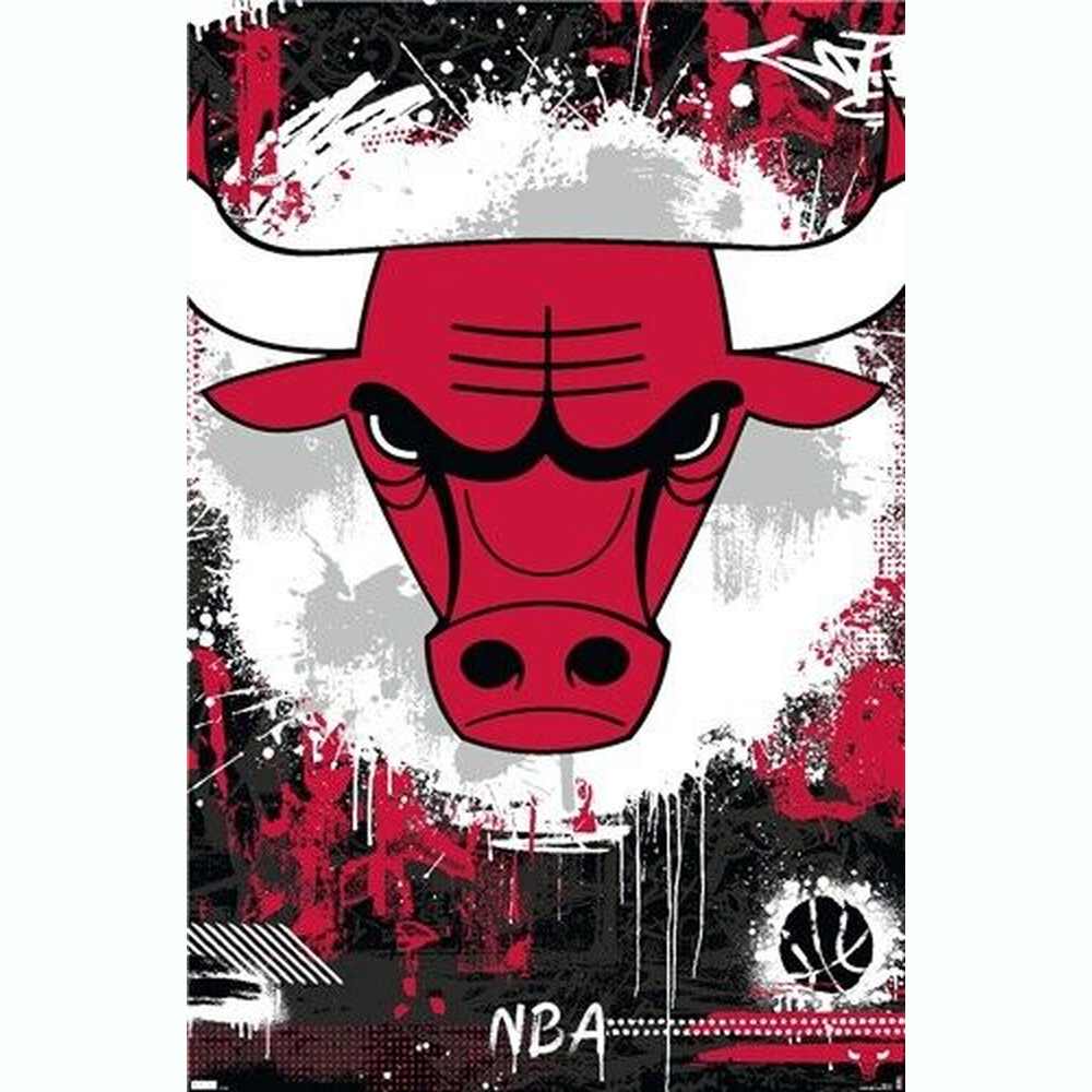 Chicago Bulls Maximalist Logo Series Licensed Poster 22.375" x 34" New! Sports Mem, Cards & Fan Shop:Vintage Sports Memorabilia:Posters Style Your Walls